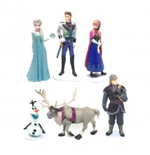 Frozen 6li Set, Karlar Ülkesi Oyuncakları, Action Figüre