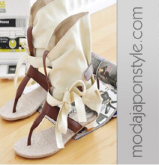 Japon Giyim Alçak Topuk Sandalet