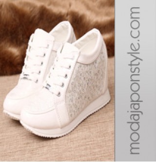 Japon Style Spor Ayakkabı Gizli Topuk