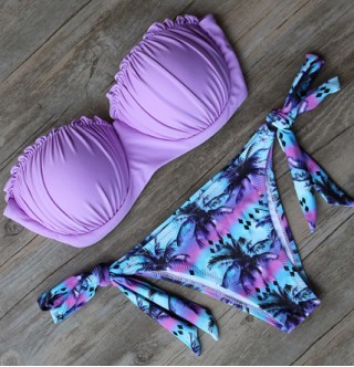 Japon Style Mor Bikini Seti