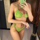 Bikini Mayo, 2022 Büzgülü Yeşil Bikini Seti