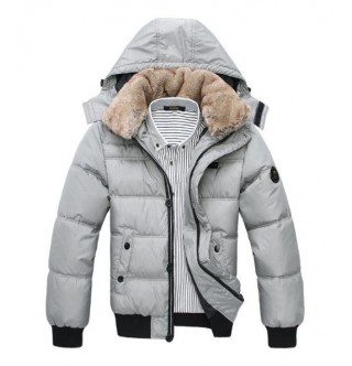 Japon Style Erkek Şişme Gri Mont