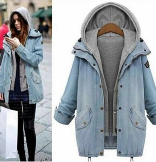 Japon Style Yelekli Takım Kot Mont