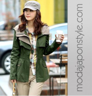 Japon Style Military Yeşil Ceket