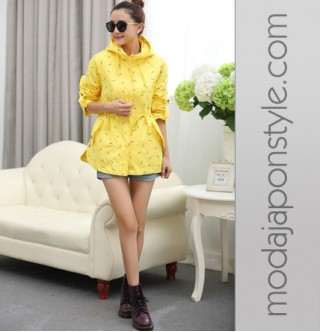 Japon Style Sarı Ceket