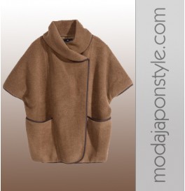 Japon Style Yünlü Pelerin Panço