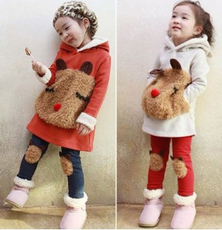 Japon Style Kız Çocuk Elbise Tayt Takımı