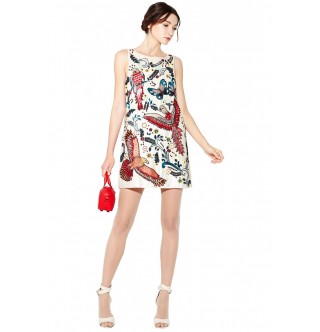 Japon Style Beyaz Elbise