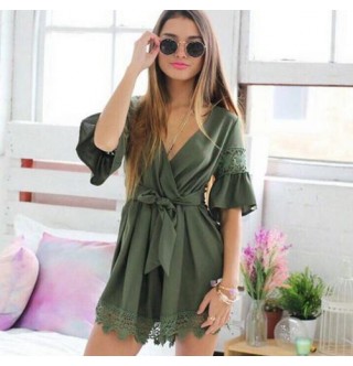 Japon Style Elbise Haki Elbise