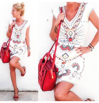 Japon Style Mini Elbise