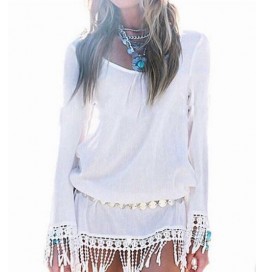 Japon Style Kırınkıl Kumaş Elbise