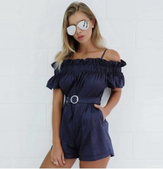 Japon Style Şortlu Tulum Elbise