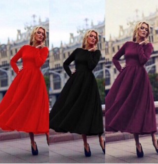 Japon Style Uzun Elbise