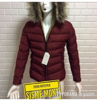 Japon Style Şişme Mont Kürklü Ray