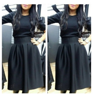 Japon Style Siyah Etek