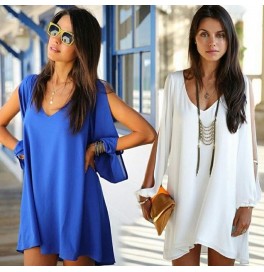 Japon Style Tunik Beyaz ve Mavi