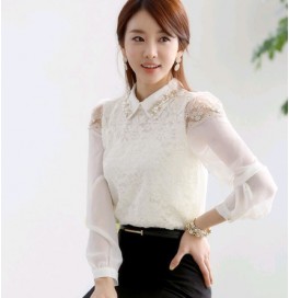 Kore Giyim Bluz Gömlek Dantelli
