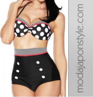 Japon Style Bikini Yüksel Bel