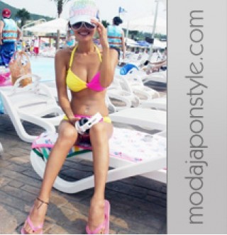 Japon Style Çift Renk Sexy Bikini 