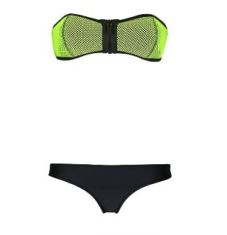 Japon Style Fileli Yeşil Bikini