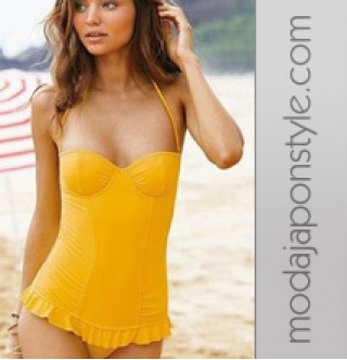 Japon Style Tek Parça Bikini Mayokini