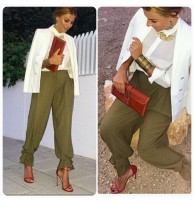 Japon Style Yüksek Bel Şalvar Pantolon