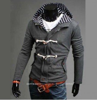 Japon Style Erkek Sweat Tarz Füme