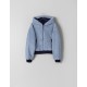 Japon Style, Kapşonlu suni yün ceket mavi