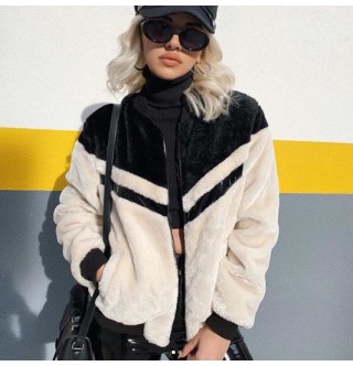 Japon Style, Kürk Sweatshirt Ceket
