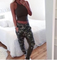 Japon Style Kamuflaj Pantolon ve Tshirt