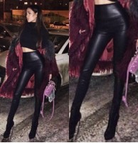 Japon Style Deri Tayt Pantolon