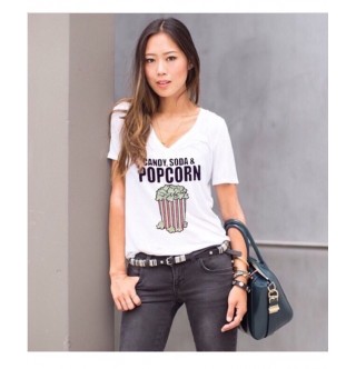 Japon Style Tişört Popcorn