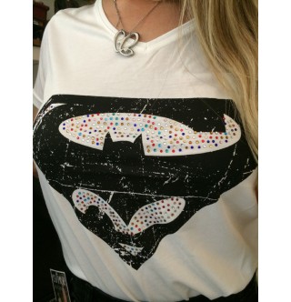 Japon Style Batman Superman Tişört Tshirt