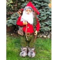 Çalı Toplamış Noel Baba Figürü 65-70 cm, Yılbaşı Hediyesi